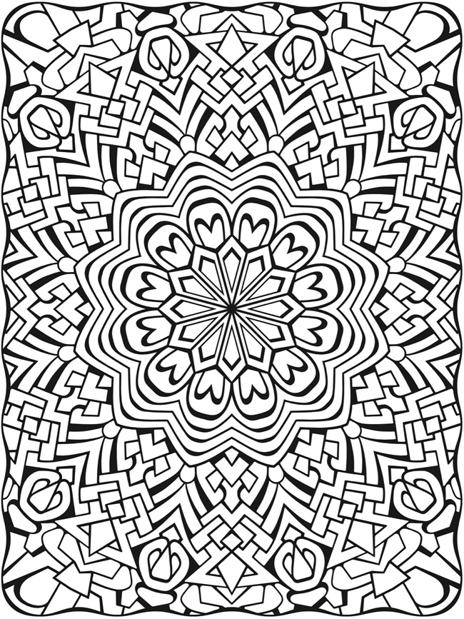 Free Printable Mosaic Coloring Pages For Adults