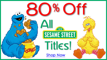 80% off  All Sesame Street Titles