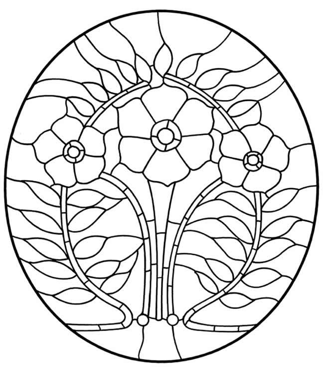 Dragonfly Stained Glass Coloring Pages Coloring Pages