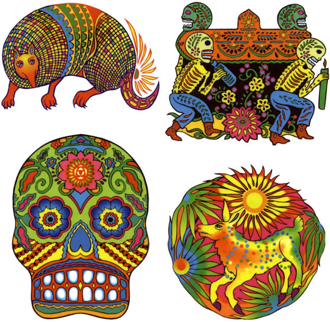 mexican folk art tattoos