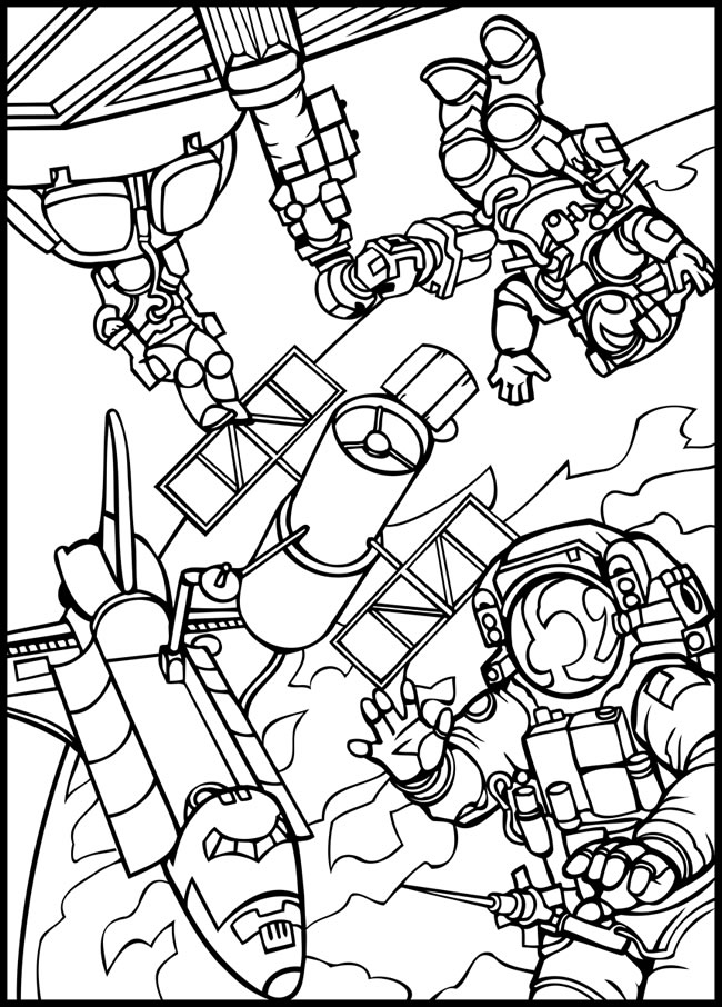 Outer Space Coloring Sheets 2